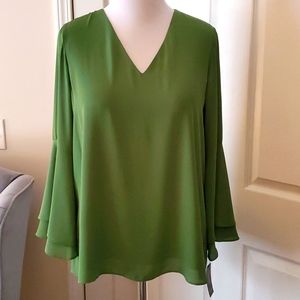 Lovely Alfani Green Blouse Sz 14